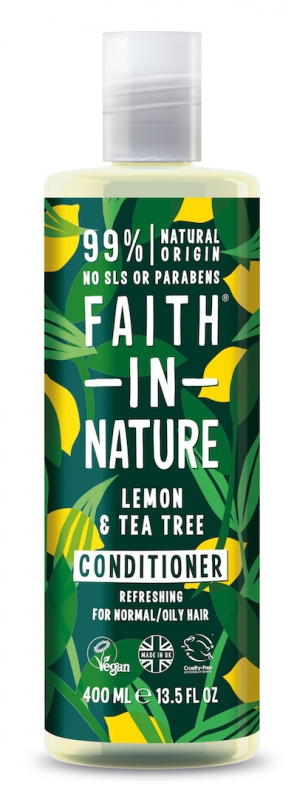 SLEVA 20% POŠKOZENÉ Faith in Nature kondicionér Citrón &amp; Tea Tree 400ml