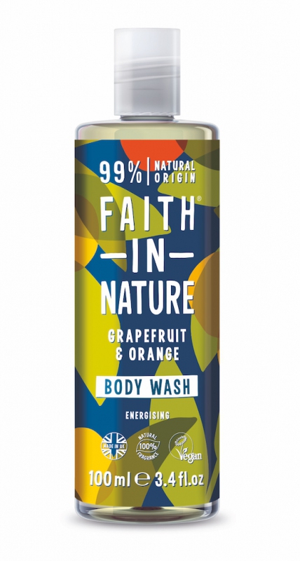 SLEVA 50% EXPIRACE Faith in Nature přírodní sprchový gel Grapefruit&amp;Pomeranč 100ml