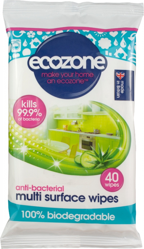Ecozone univerzální antibakteriální úklidové ubrousky 40ks