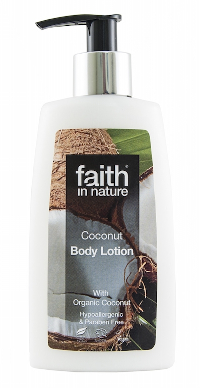 SLEVA 50% EXPIRACE Faith in Nature přírodní tělové mléko kokos HA 150ml