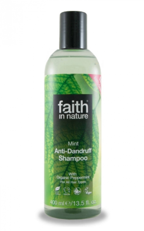 Faith in Nature přírodní šampon proti lupům s mátou 250ml