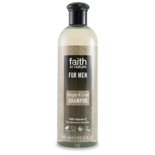 SLEVA 25%, EXP. 6/18 Faith For Men šampon BIO zázvor/limeta 250ml