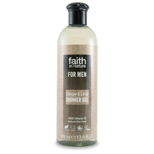 Faith For Men přírodní sprchový gel BIO zázvor/limeta 250ml