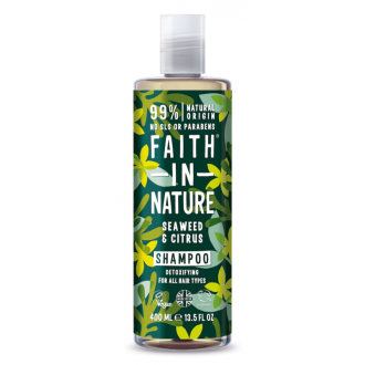 SLEVA 15% POŠKOZENÉ Faith in Nature přírodní šampon s mořskou řasou 400ml