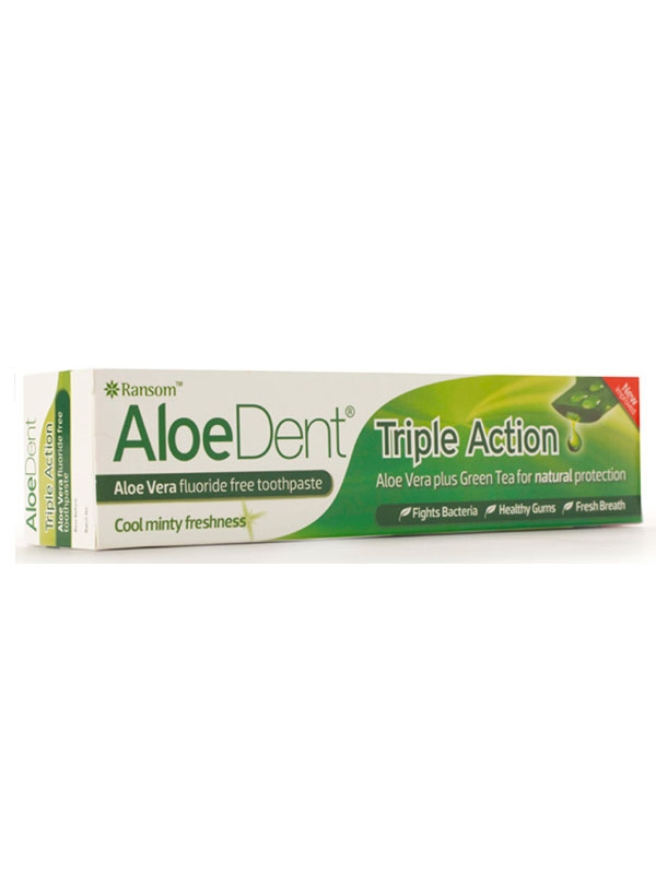Aloe Dent přírodní rodinná zubní pasta Triple Action bez fluoru 100ml