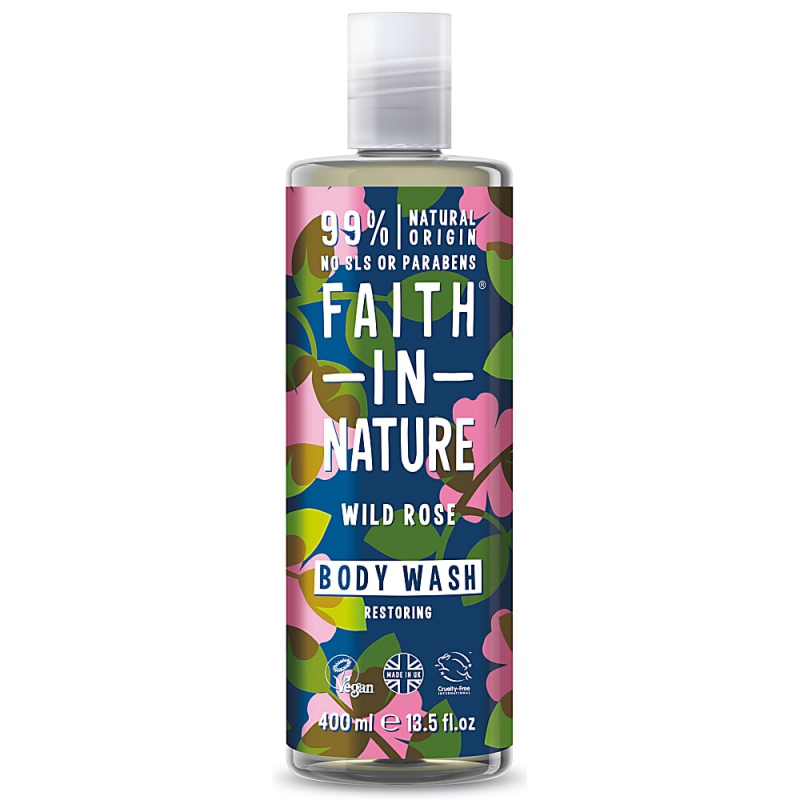 Faith in Nature přírodní sprchový gel Divoká růže 400ml