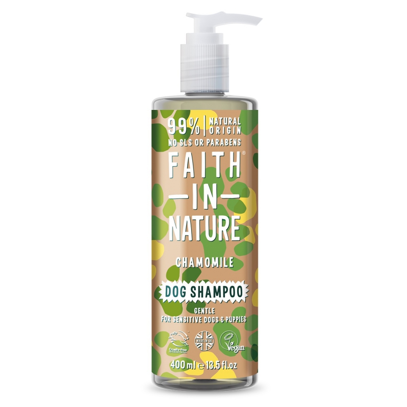 Faith in Nature heřmánkový šampon pro citlivé a malé psy 400ml