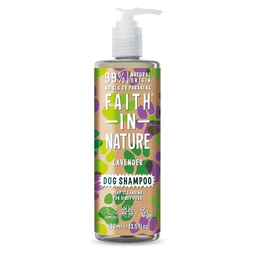 Faith in Nature levandulový šampon pro psy - pro silně zašpiněnou srst 400ml