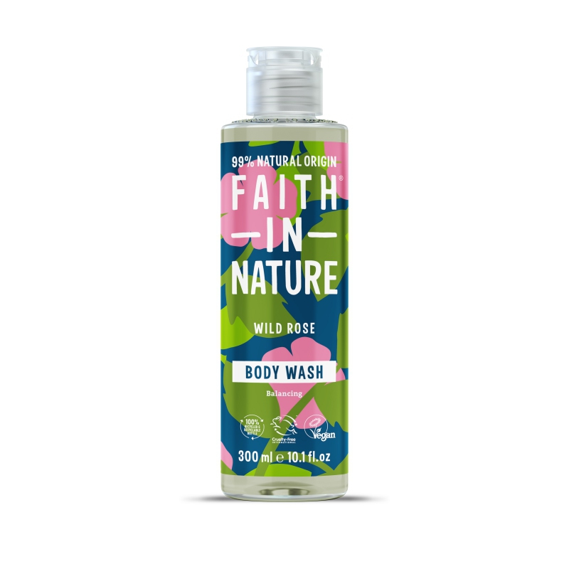 Faith in Nature přírodní sprchový gel Divoká růže 300ml