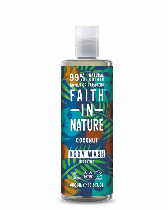 Faith in Nature přírodní sprchový gel Kokos 400ml