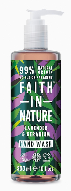 Faith in Nature antibakteriální tekuté mýdlo Lavandule&amp;Pelargonie 400ml