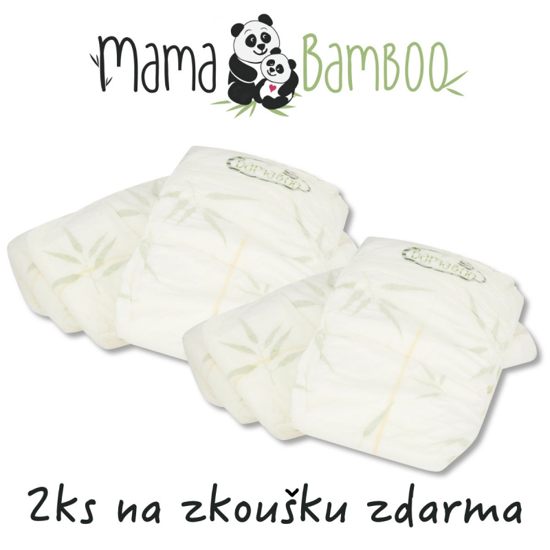 2x vzorek zdarma - Mama Bamboo dětské pleny - vyberte velikost