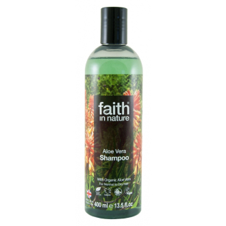 SLEVA 20% POŠKOZENÉ Faith in Nature přírodní šampon s BIO Aloe Vera 400ml
