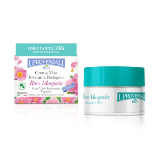 SLEVA 10% POŠKOZENÉ I Provenzali BIO hydratační krém na obličej růže s kys. hyaluronovou 50ml