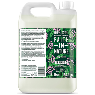 SLEVA 30% - EXPIRACE Kanystr 5 litrů Faith in Nature přírodní šampon TeaTree