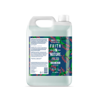SLEVA 30% EXPIRACE Faith in Nature antibakteriální tekuté mýdlo Aloe Vera & Tea Tree 5 litrů