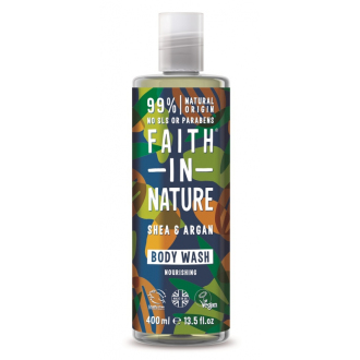 SLEVA 20% EXPIRACE Faith in Nature přírodní sprchový gel argan a bambucké máslo