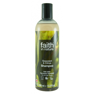 SLEVA 20% POŠKOZENÉ Faith in Nature přírodní šampon s mořskou řasou 400ml