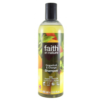 SLEVA 10% POŠKOZENÉ Faith in Nature přírodní šampon Grapefruit&amp;Pomeranč 400ml