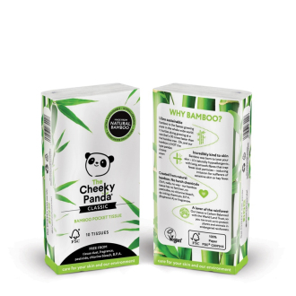 Cheeky Panda kapesní ubrousky 3-vrstvé, 8 balení