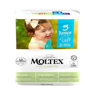 Dětské pleny Moltex Pure & Nature Junior 11-25 kg (25 ks)
