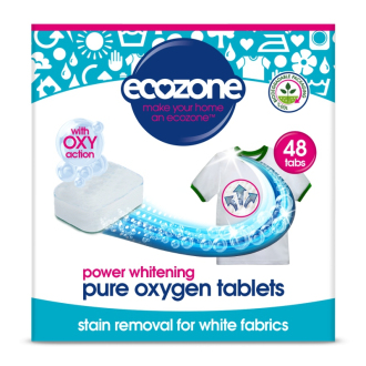 Ecozone Oxy tablety na bílé prádlo 48ks
