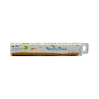 Humble Brush Dětský bambusový kartáček na zuby Ultra soft bílý