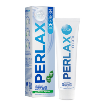 PERLAX Ice Fresh bělicí zubní pasta s mátou a islandským lišejníkem