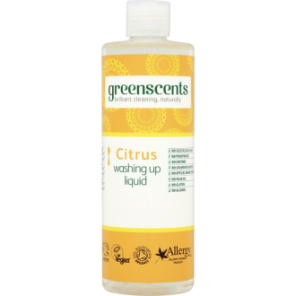 SLEVA 50% EXPIRACE Greenscents prostředek na nádobí citrus BIO 400ml