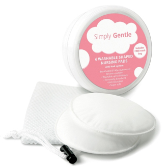 Simply Gentle pratelné prsní vložky - bavlněné 6ks