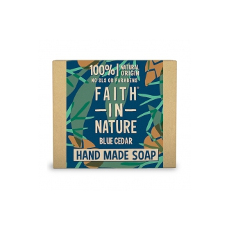 50% SLEVA POŠKOZENÉ Faith For Men tuhé mýdlo Modrý cedr 100g